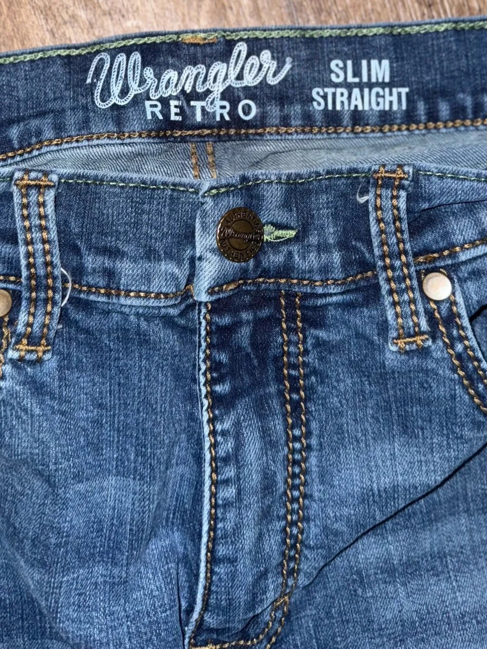 Wrangler women’s  Blue Bootcut Jeans retro size 30x34